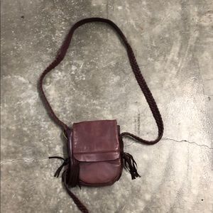 Purple leather Nordstrom’s brand purse